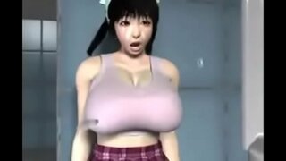 3d Mulher Japonesa, a Limpeza de Banheiros